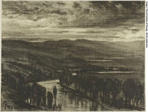 The Borders of the Tagus by Joseph Pennell, drawing, 1900-1903