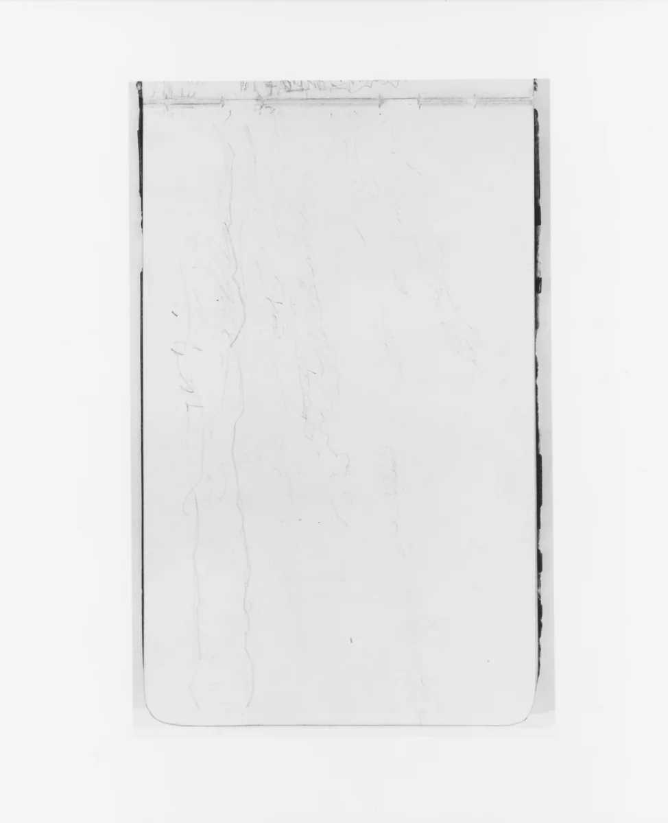 Sketch of Sky and Mountains (from Sketchbook) by Albert Bierstadt, artwork, 1890