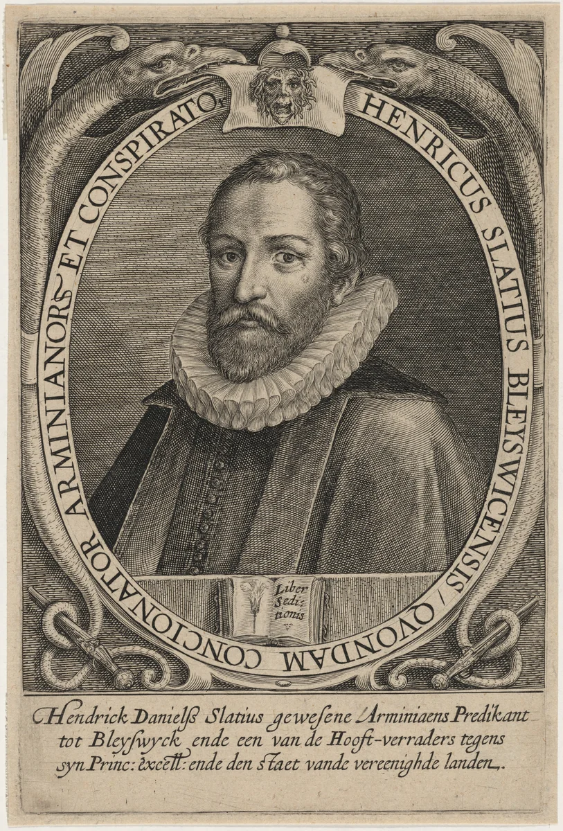 Hendrick Daniels Slatius, Preacher by Unknown 19th Century, print, 1800-1899