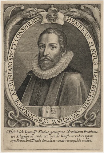 Hendrick Daniels Slatius, Preacher by Unknown 19th Century, print, 1800-1899