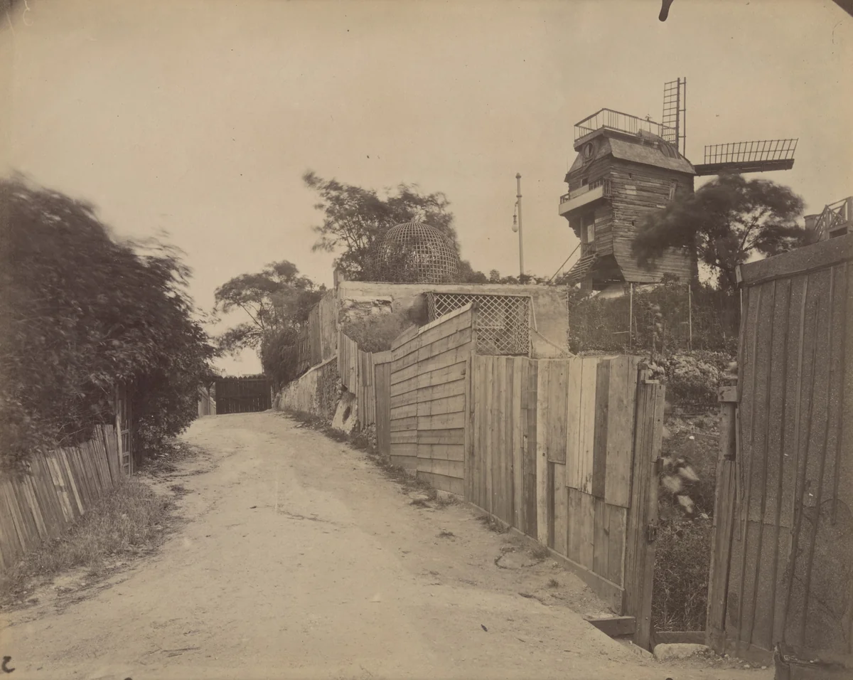 Montmartre, Moulin de la Galette by Eugène Atget, photograph, 1899