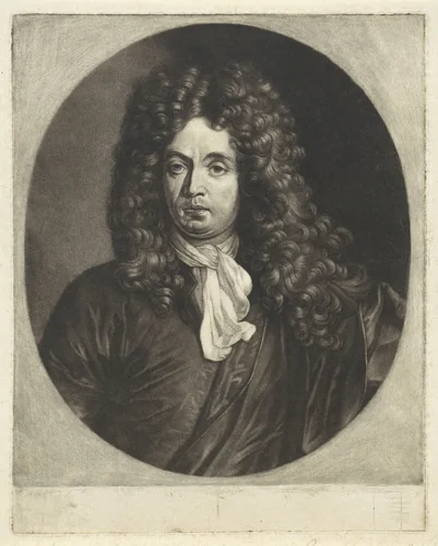 Portret van Jan Antonides van der Goes by Jacob Gole, print, 1670-1724