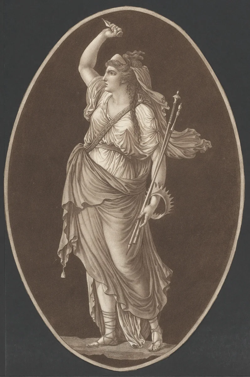 Melpomene by anonymous, print, 1775-1825