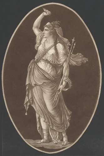 Melpomene by anonymous, print, 1775-1825