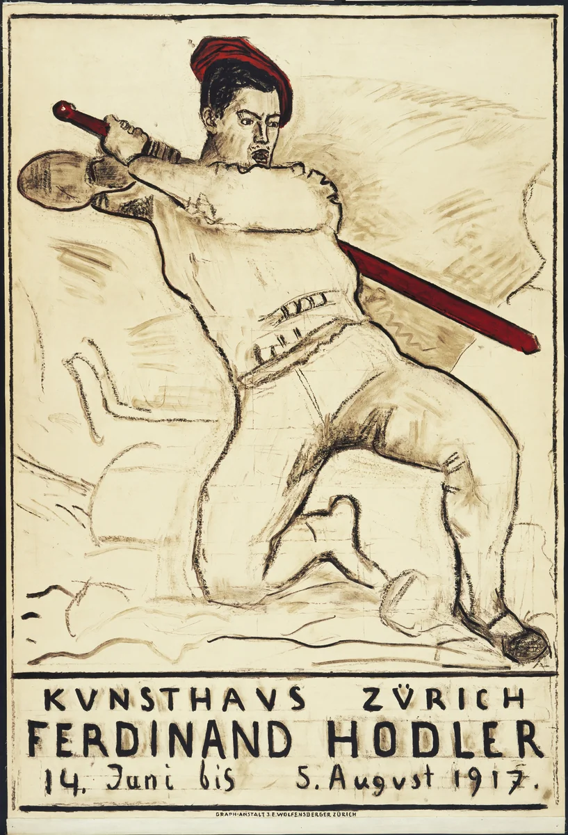 Kunsthaus Zürich, Ferdinand Hodler, 14.Juni bis 5. August 1917 by Ferdinand Hodler, design, 1917