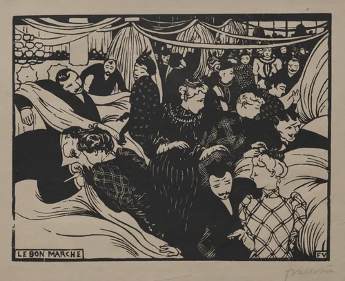 Bon Marché by Félix Vallotton, print, 1893