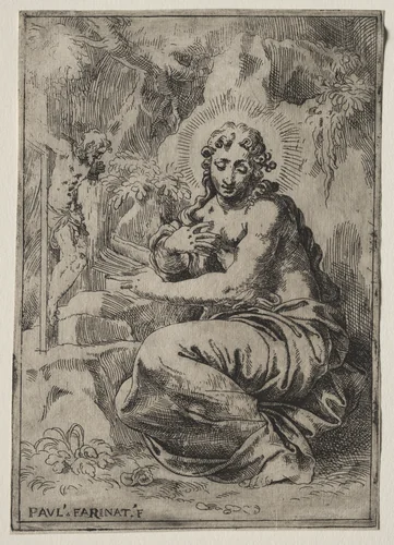 The Magdalen by Paolo Farinati, print, 1575-1599