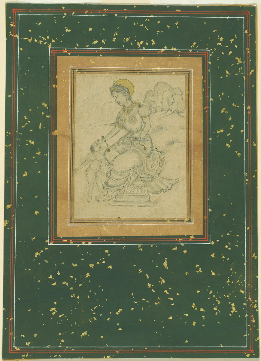 Mother and Child by India, painting, 1620-1630