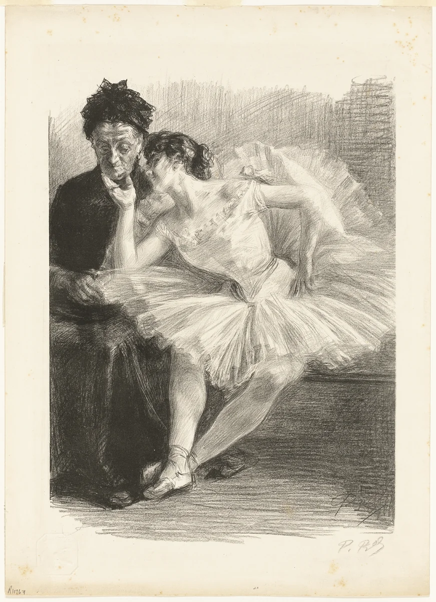 Dancer and Her Mother, from the eighth album of L'Estampe originale by Paul Renouard, print, 1894