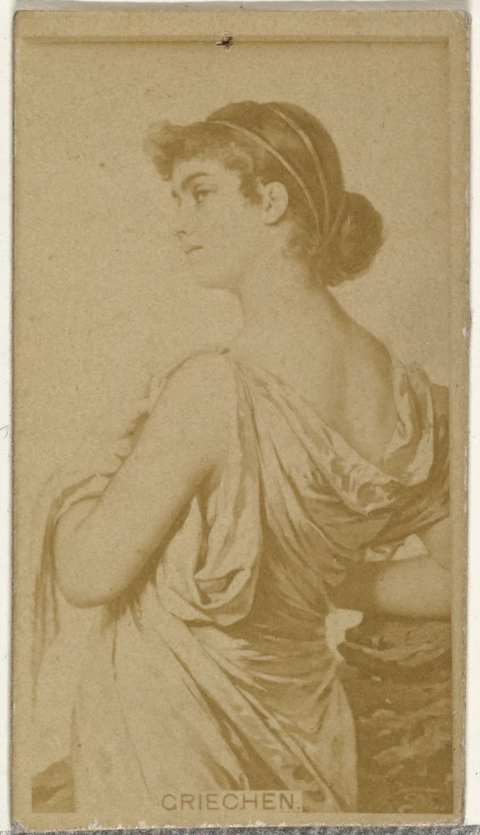 Griechen, from the Actors and Actresses series (N145-8) issued by Duke Sons & Co. to promote Duke Cigarettes by W. Duke, Sons & Co., photograph, 1890-1895
