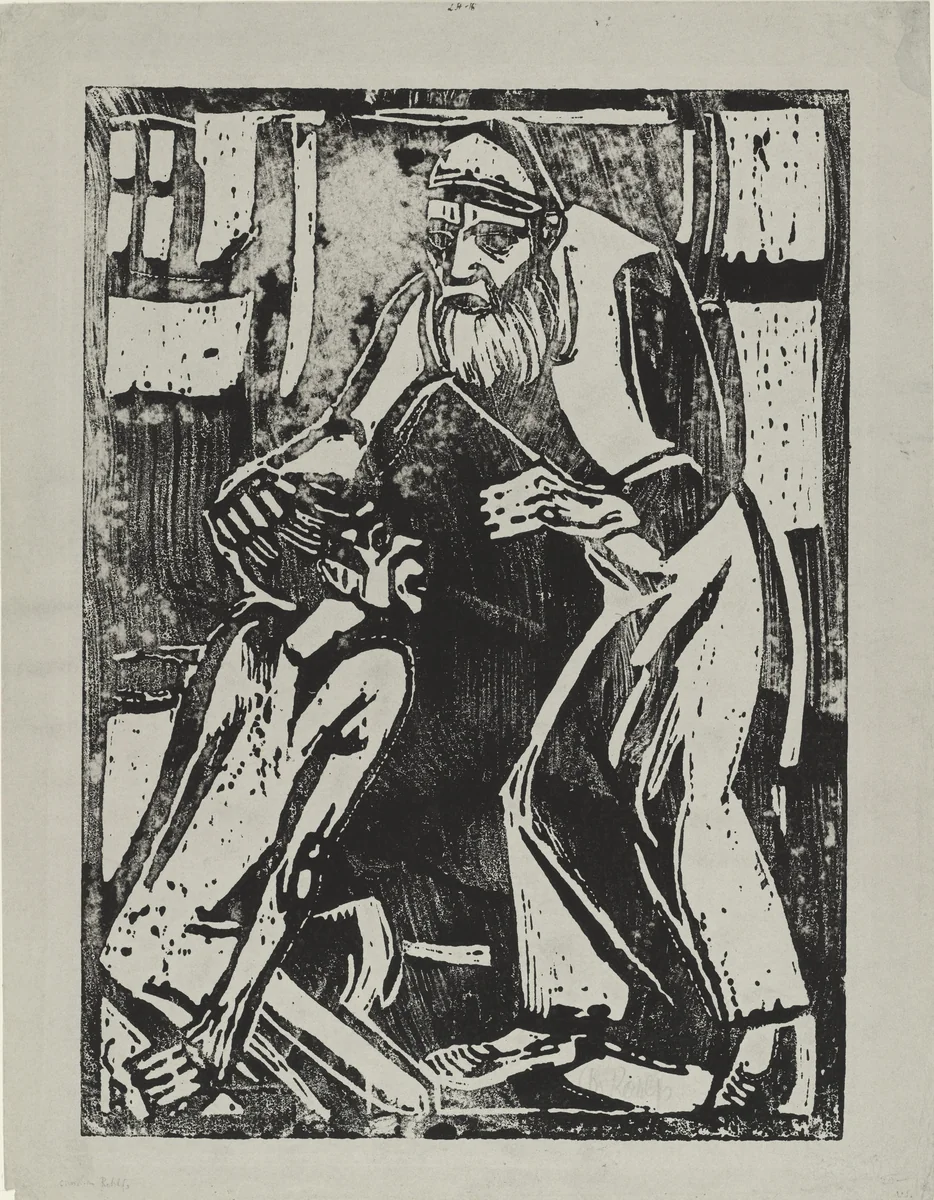 Return of the Prodigal Son (Rückkehr des verlorenen Sohnes) by Christian Rohlfs, print, 1916