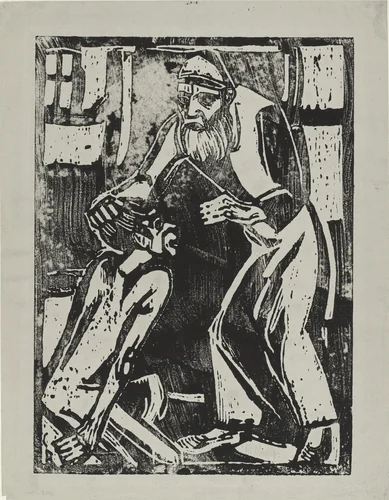 Return of the Prodigal Son (Rückkehr des verlorenen Sohnes) by Christian Rohlfs, print, 1916