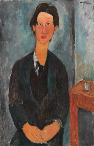 Chaim Soutine by Amedeo Modigliani, painting, 1918