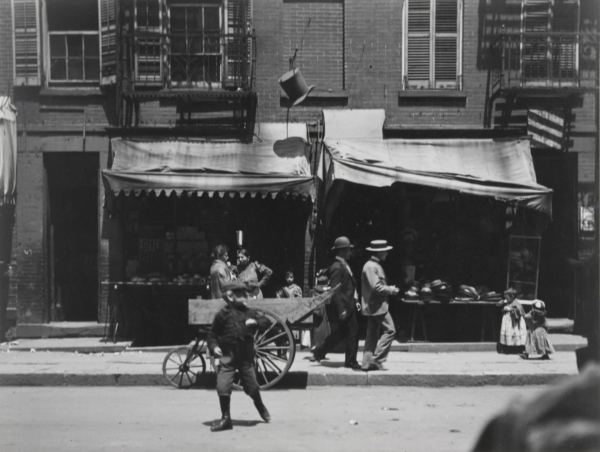 The Street, their Playground by Jacob August Riis, photograph, 1888