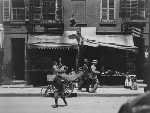 The Street, their Playground by Jacob August Riis, photograph, 1888
