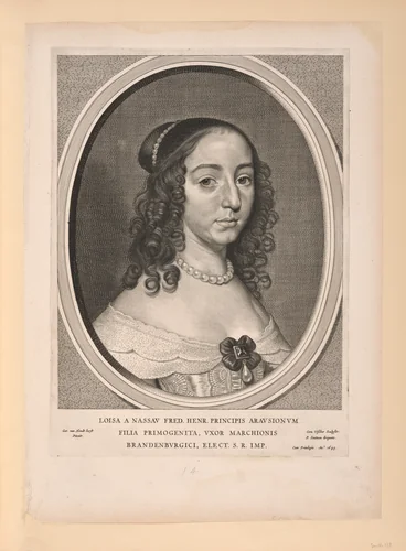 Louise Henrietta, Princess of Orange Nassau, from Nine Portraits by Cornelis Visscher, print, 1649