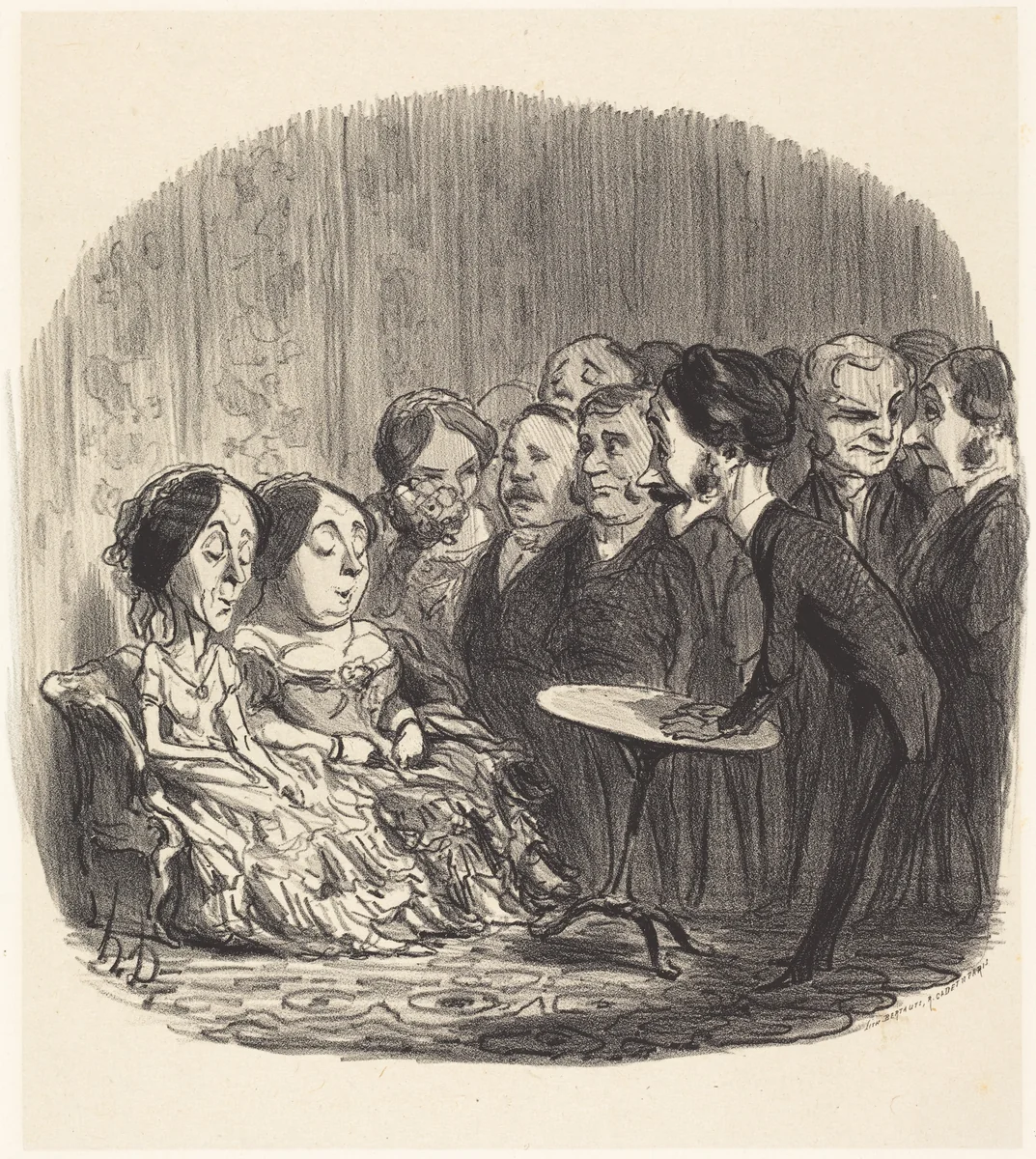 L'Esprit frappeur by Honoré Daumier, print, 1851