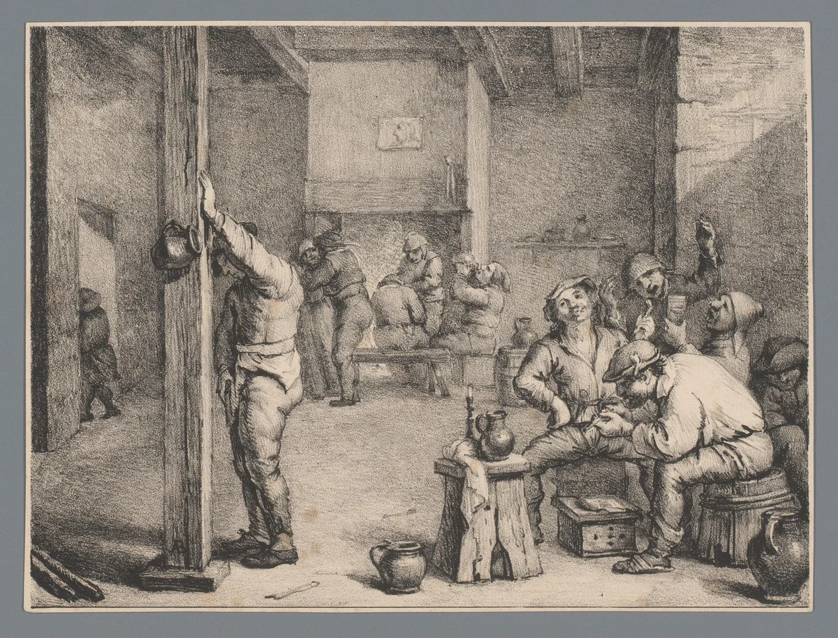 Boerenherberg by Charles Spruyt, print, 1785-1851