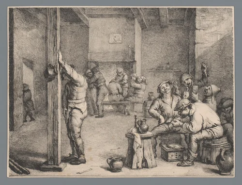 Boerenherberg by Charles Spruyt, print, 1785-1851