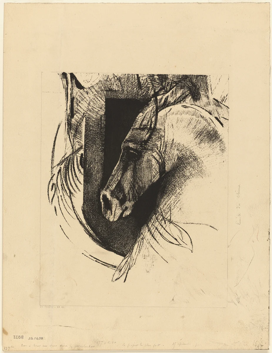 The Charger by Odilon Redon, print, 1894