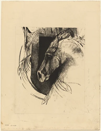 The Charger by Odilon Redon, print, 1894