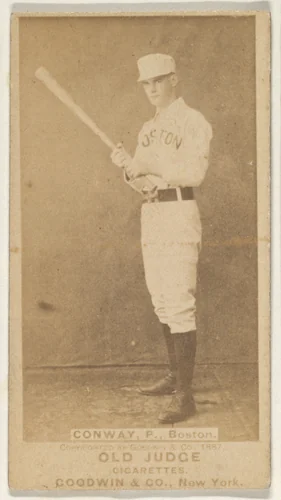 Conway, Pitcher, Boston, from the Old Judge series (N172) for Old Judge Cigarettes by Goodwin & Company, photograph, 1887