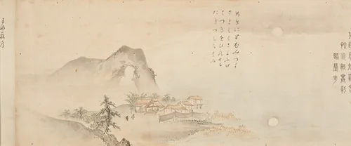Eight Views of the Xiao and Xiang Rivers by Kano Tōun, painting, 1675