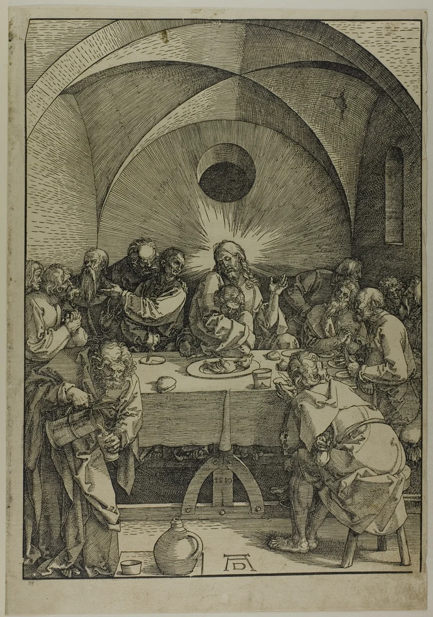The Last Supper, from The Large Passion by Albrecht Dürer, print, 1510
