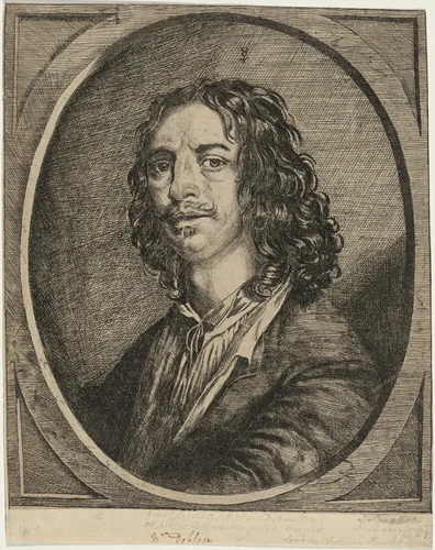 William Dobson, Portrait Painter by Josias English, print, 1630-1718