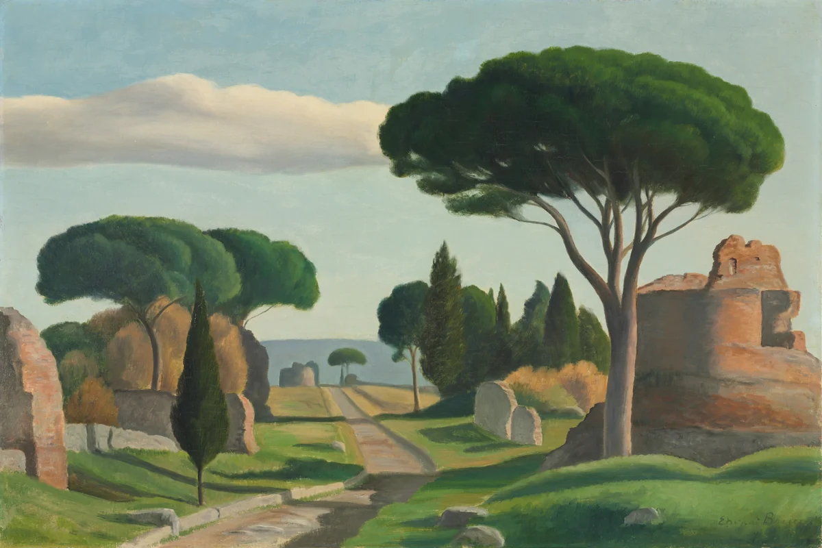 The Appian Way by Edward Bruce, painting, 1924-1934