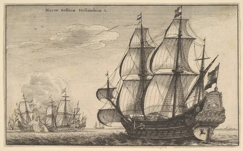 Naves Bellicæ Hollandicæ (Dutch Warships) by Wenceslaus Hollar, print, 1647