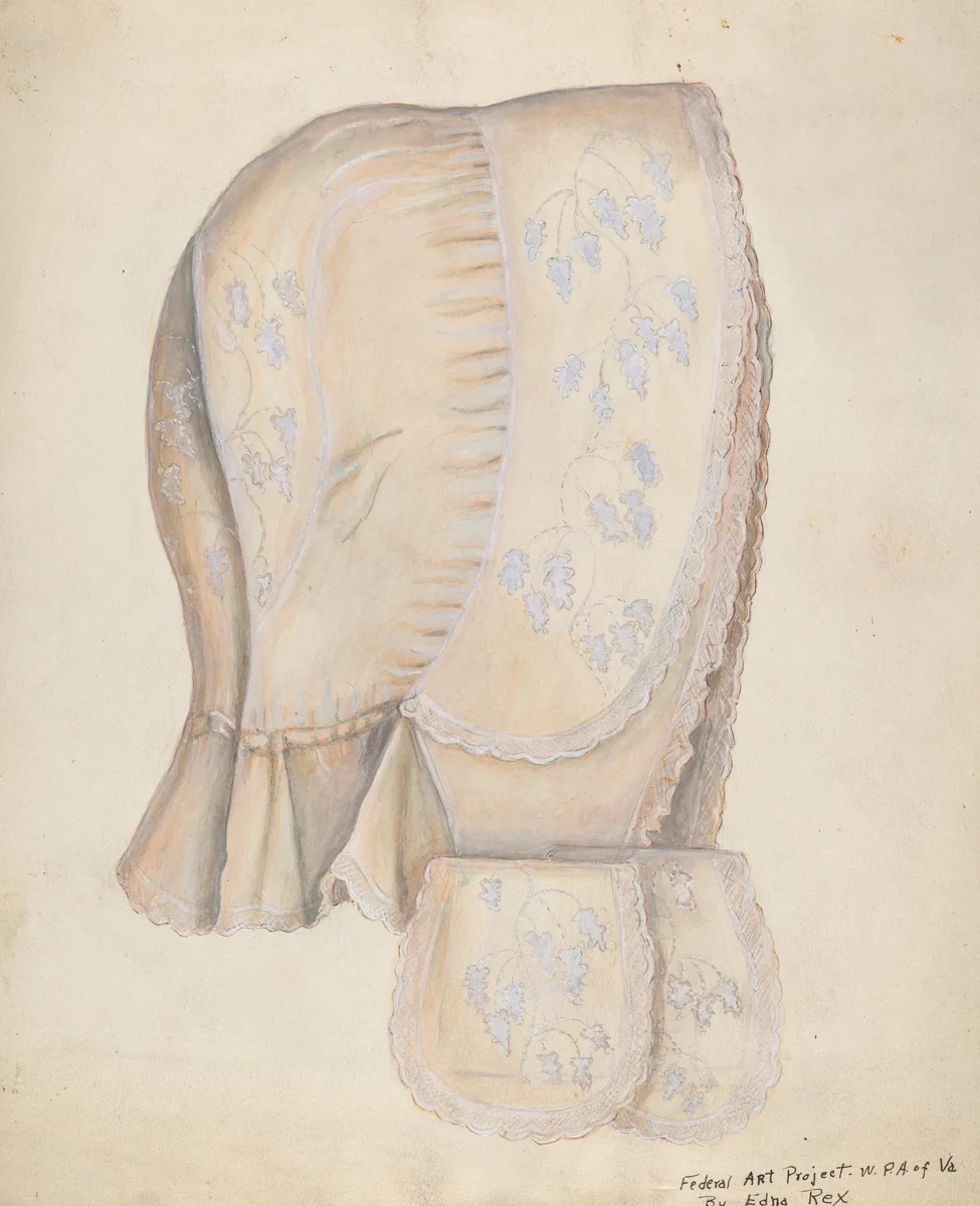 Lady's Cap by Edna Crenshaw Rex, index of american design, 1937