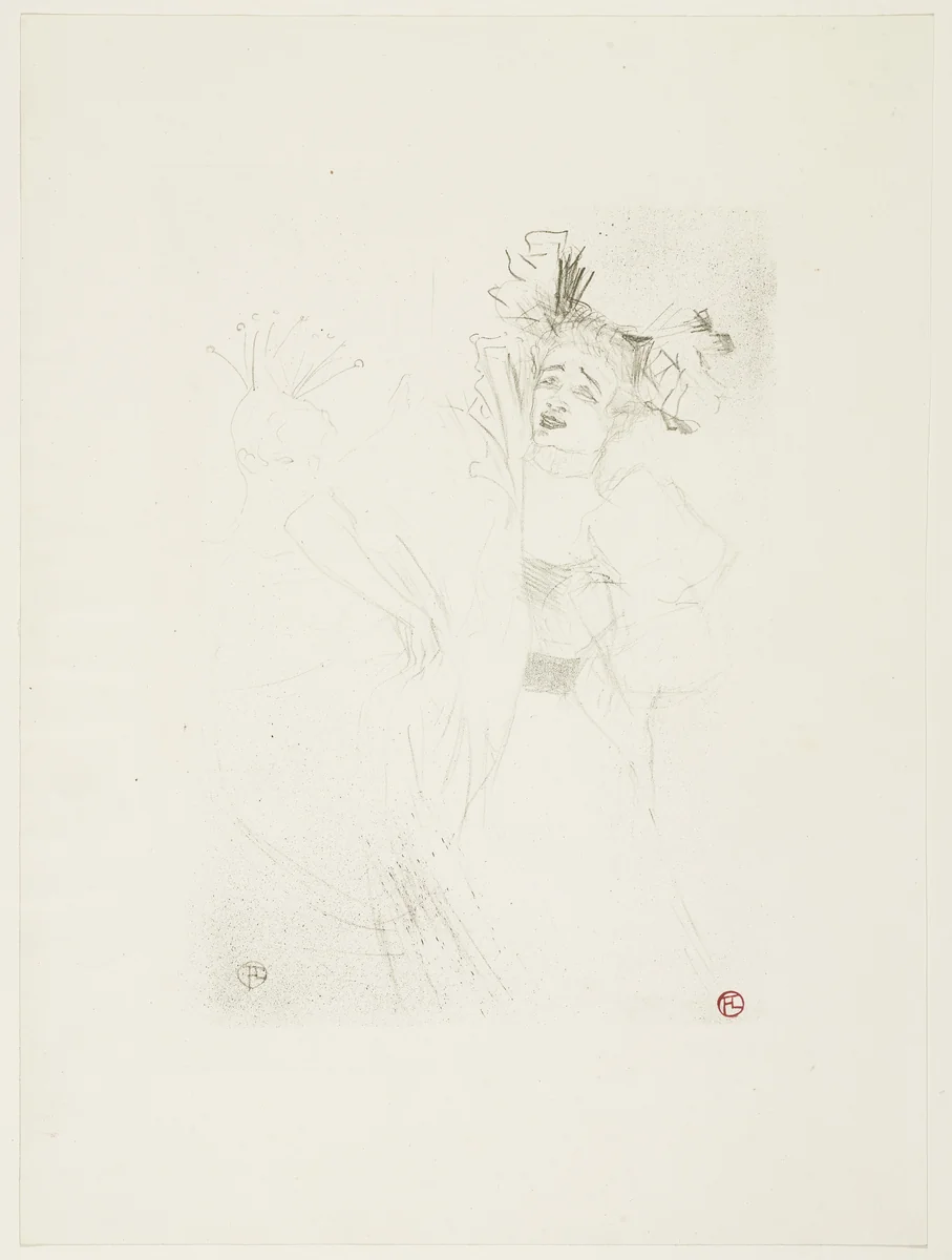 Lender, Fontal View, in "Chilpéric" (Lender de face, dans "Chilpéric") by Henri de Toulouse-Lautrec, print, 1895