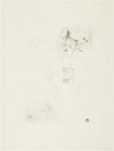 Lender, Fontal View, in "Chilpéric" (Lender de face, dans "Chilpéric") by Henri de Toulouse-Lautrec, print, 1895