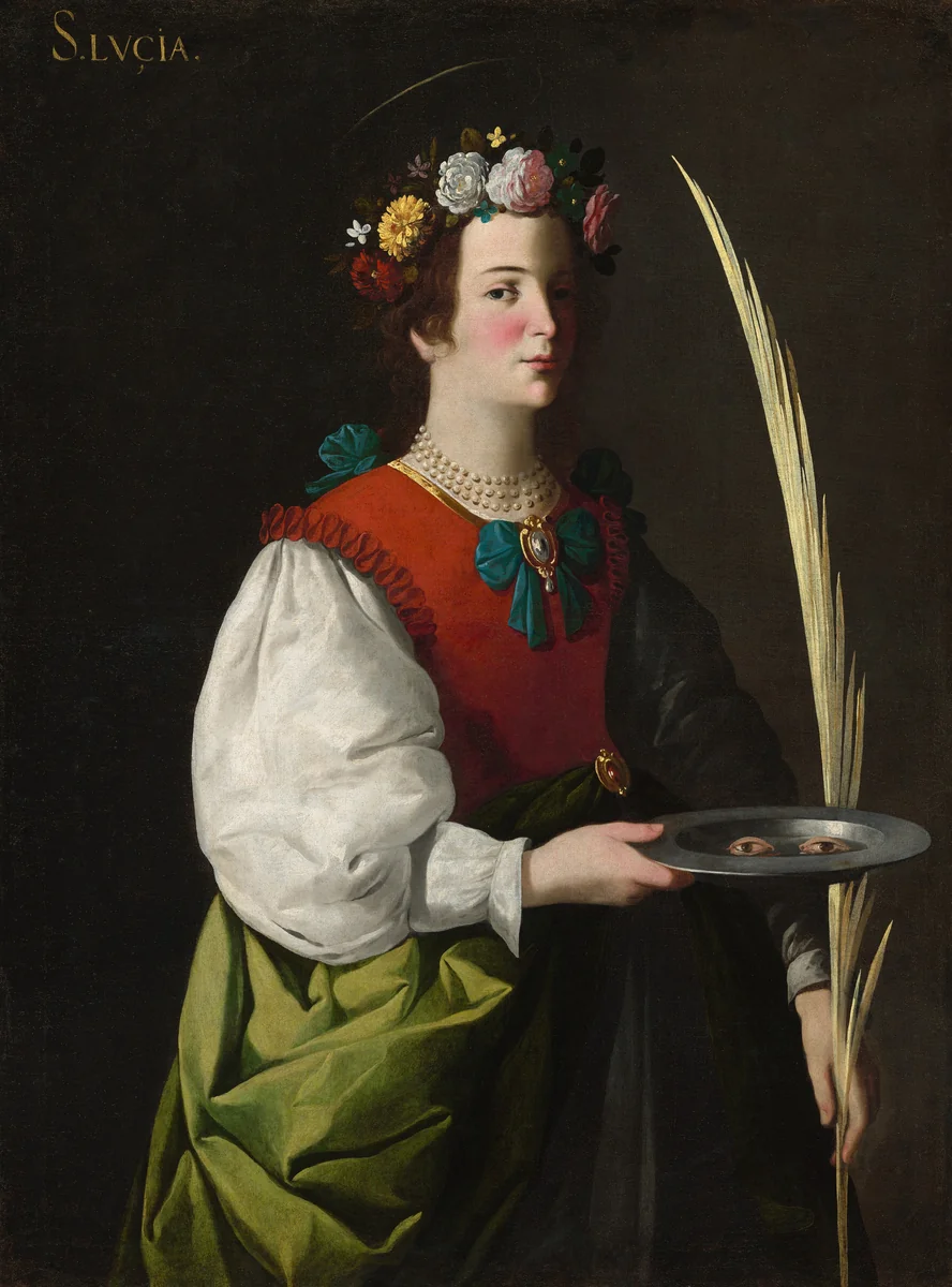 Saint Lucy by Francisco de Zurbarán, painting, 1625-1630