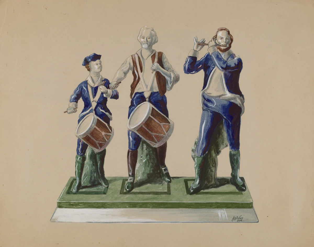 Statuette - "Spirit of 1776" by Ralph Atkinson, index of american design, 1937