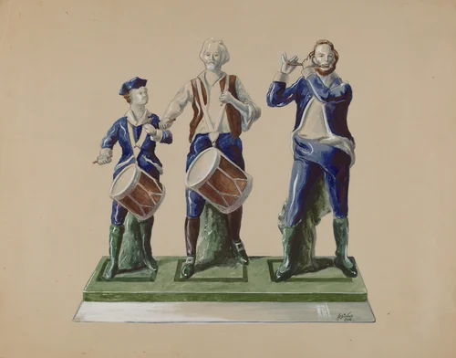 Statuette - "Spirit of 1776" by Ralph Atkinson, index of american design, 1937