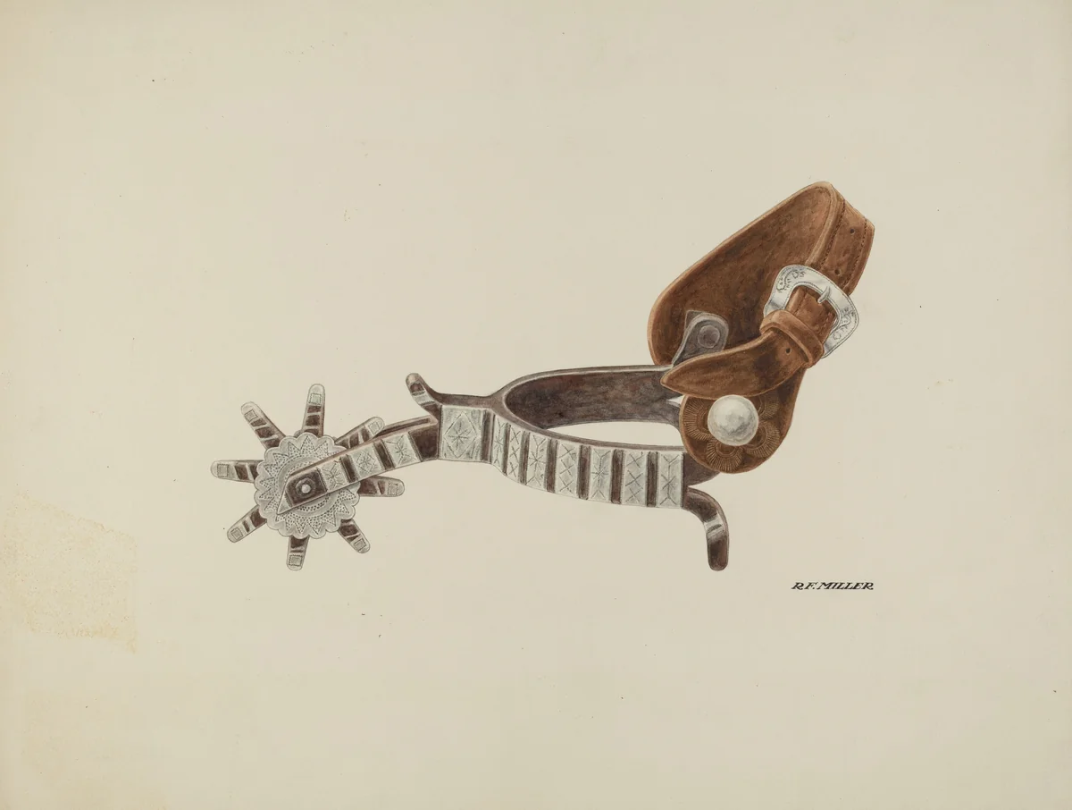 Spur by Randolph F. Miller, index of american design, 1940