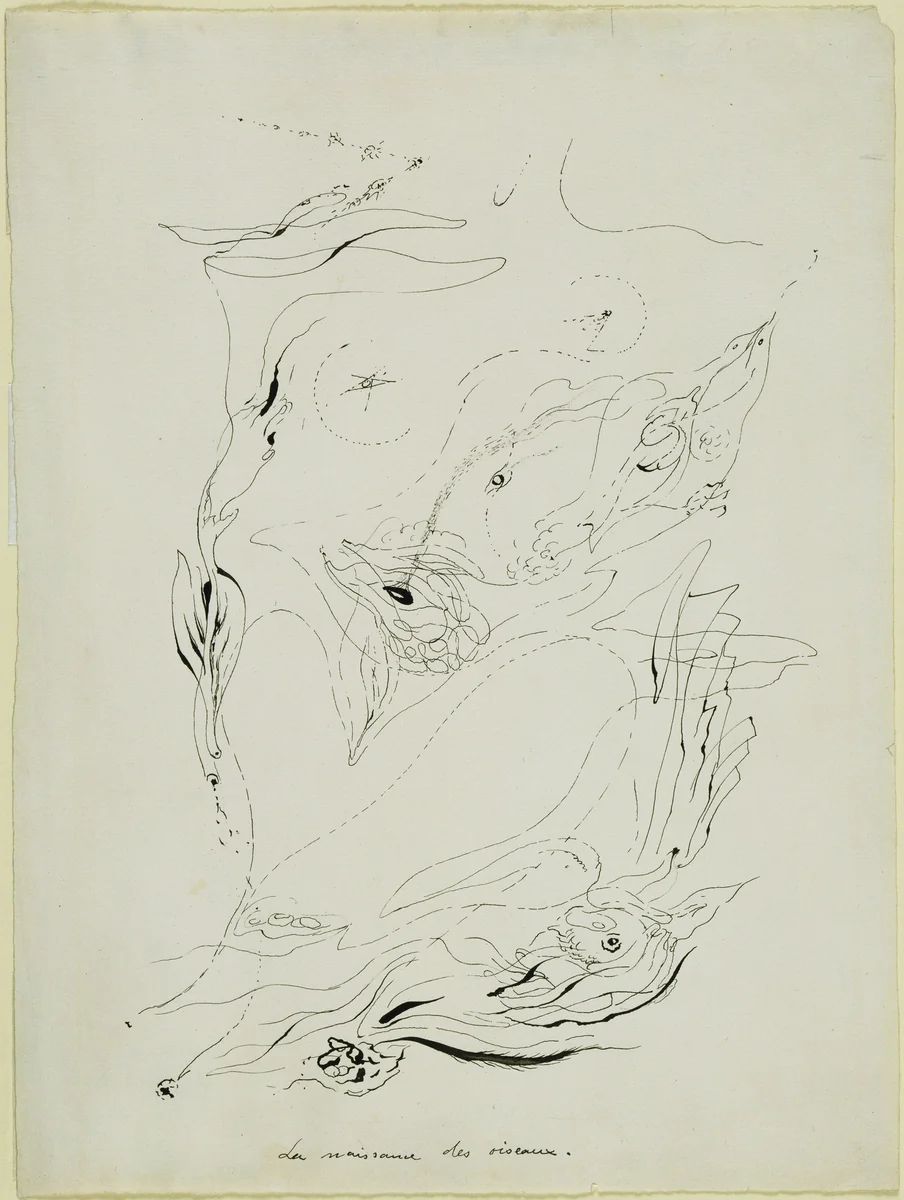 Birth of Birds by André Masson, drawing, 1925