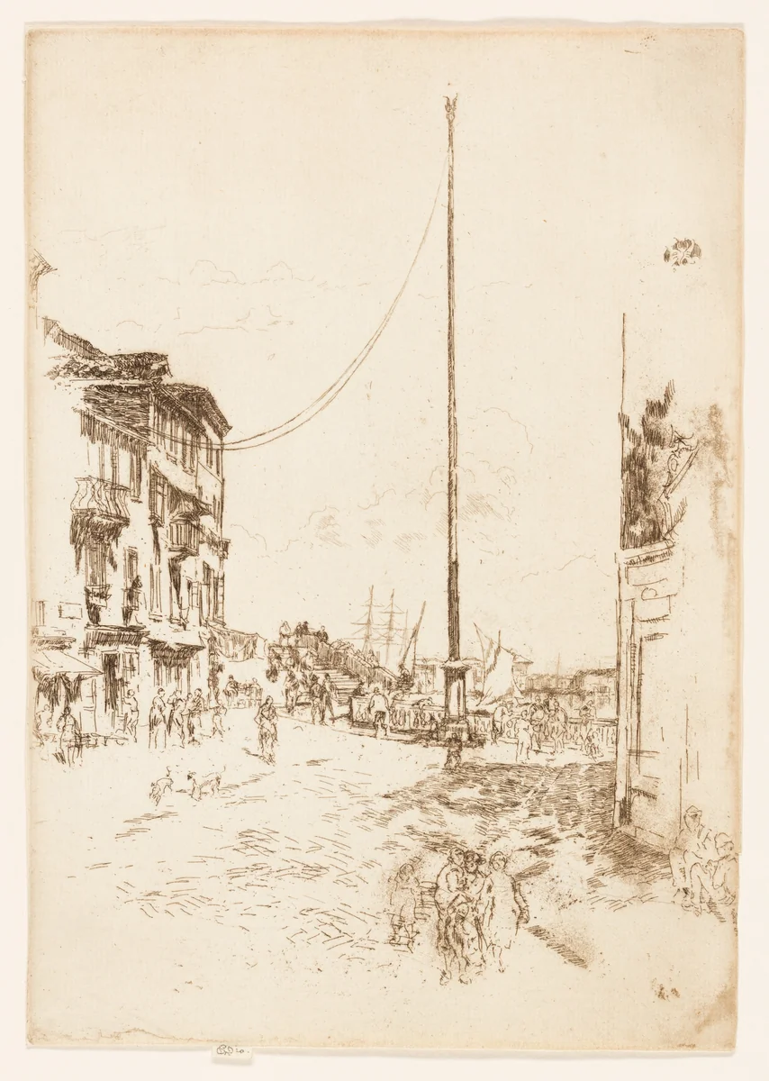 The Little Mast by James McNeill Whistler, print, 1879-1880