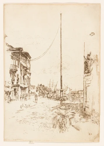 The Little Mast by James McNeill Whistler, print, 1879-1880