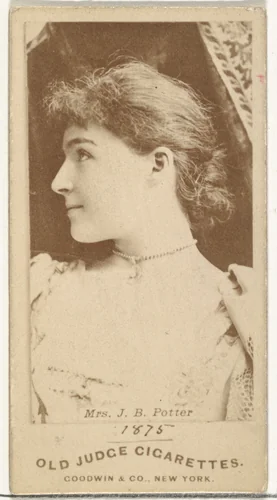 Mrs. J.B. Potter, from the Actors and Actresses series (N171) for Old Judge Cigarettes by Goodwin & Company, photograph, 1886-1890