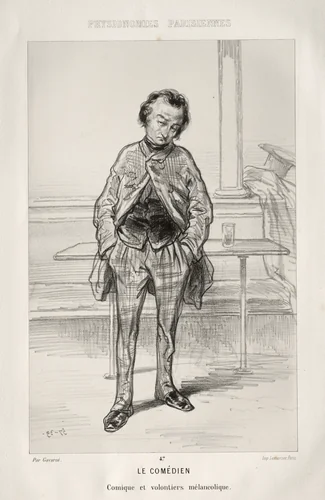 Le Comédien by Paul Gavarni, print, 1853-1863