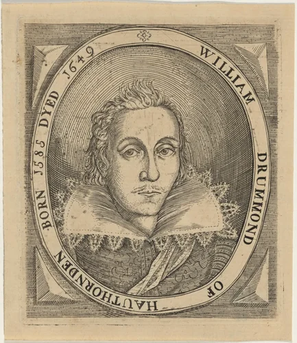 William Drummond of Hawthornden by Robert Gaywood, print, 1600-1710