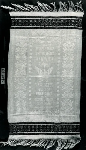 Commemorative Towel by United States, textile, 1866-1886