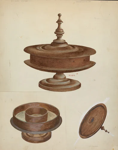Sewing Container by Margaret Stottlemeyer, index of american design, 1937