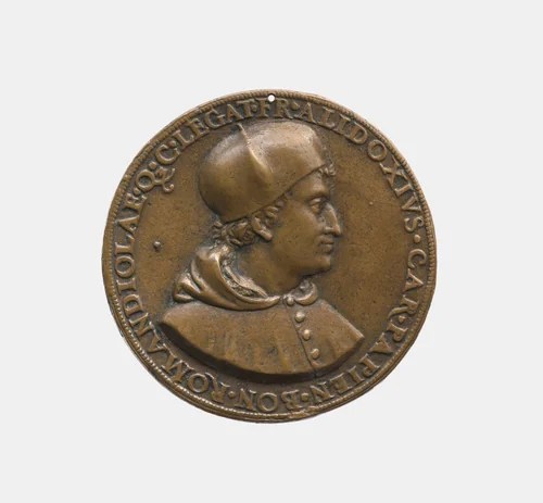 Francesco degli Alidosi, Cardinal of Pavia 1505, Legate of Bologna and Romagna, 1508-11 by Francesco Francia, metalwork, 1505-1510