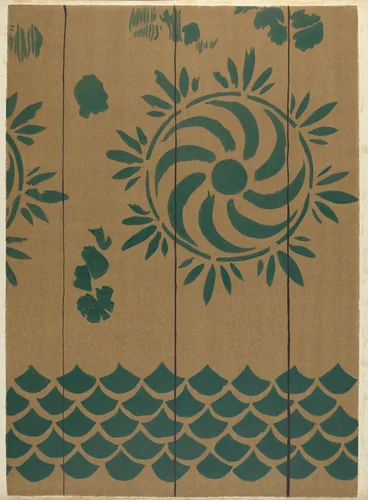 Stencilled Floor by Michael Lauretano, index of american design, 1940