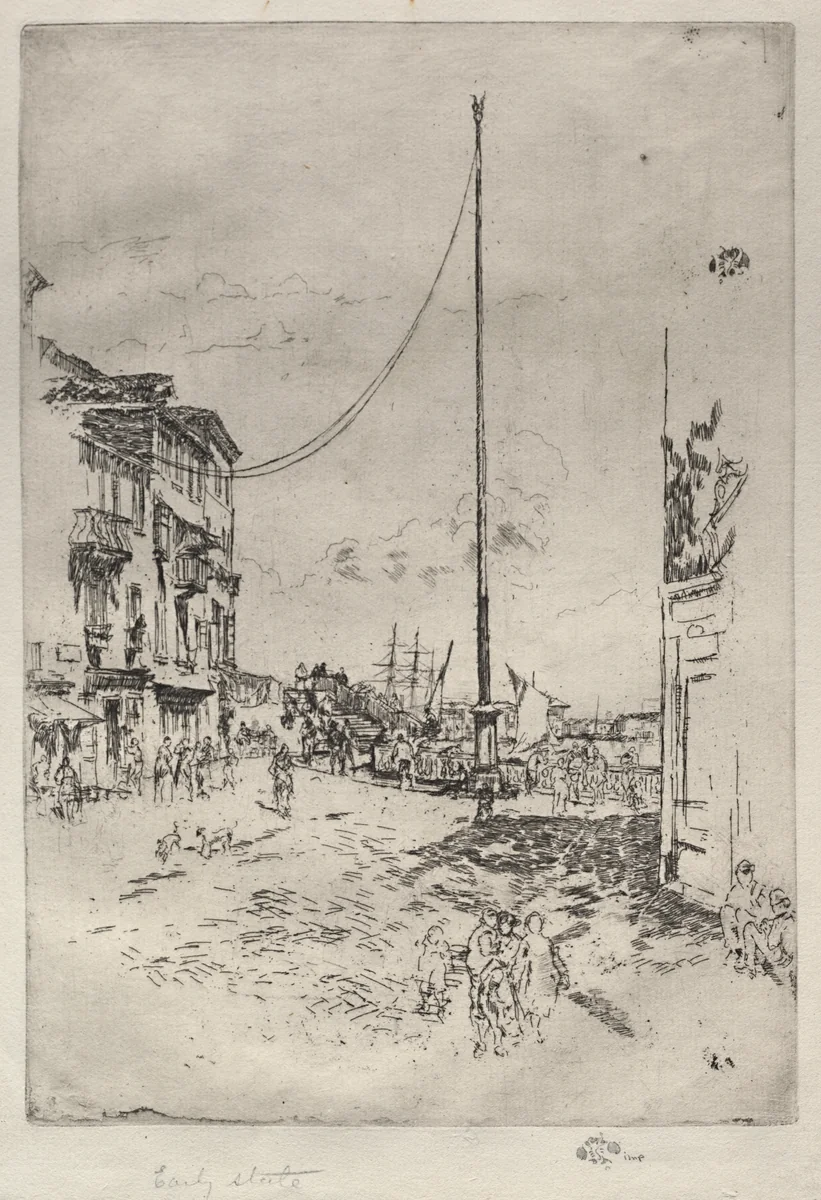 The Little Mast by James McNeill Whistler, print, 1880