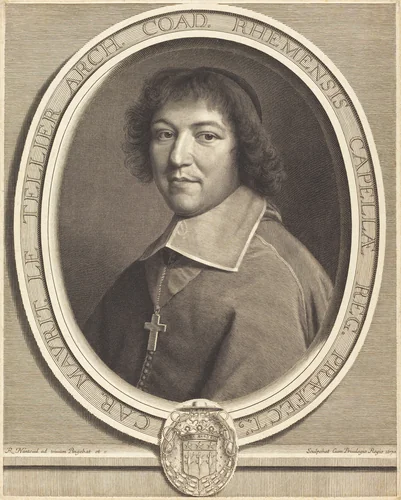 Charles-Maurice Le Tellier by Robert Nanteuil, print, 1670